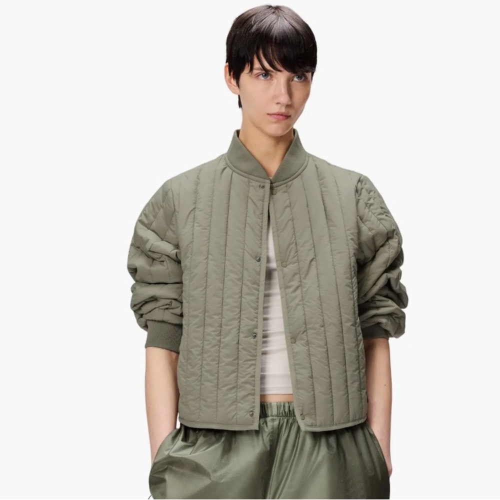 NWT Rains Banja Liner Bomber W Jacket | Drift / L
